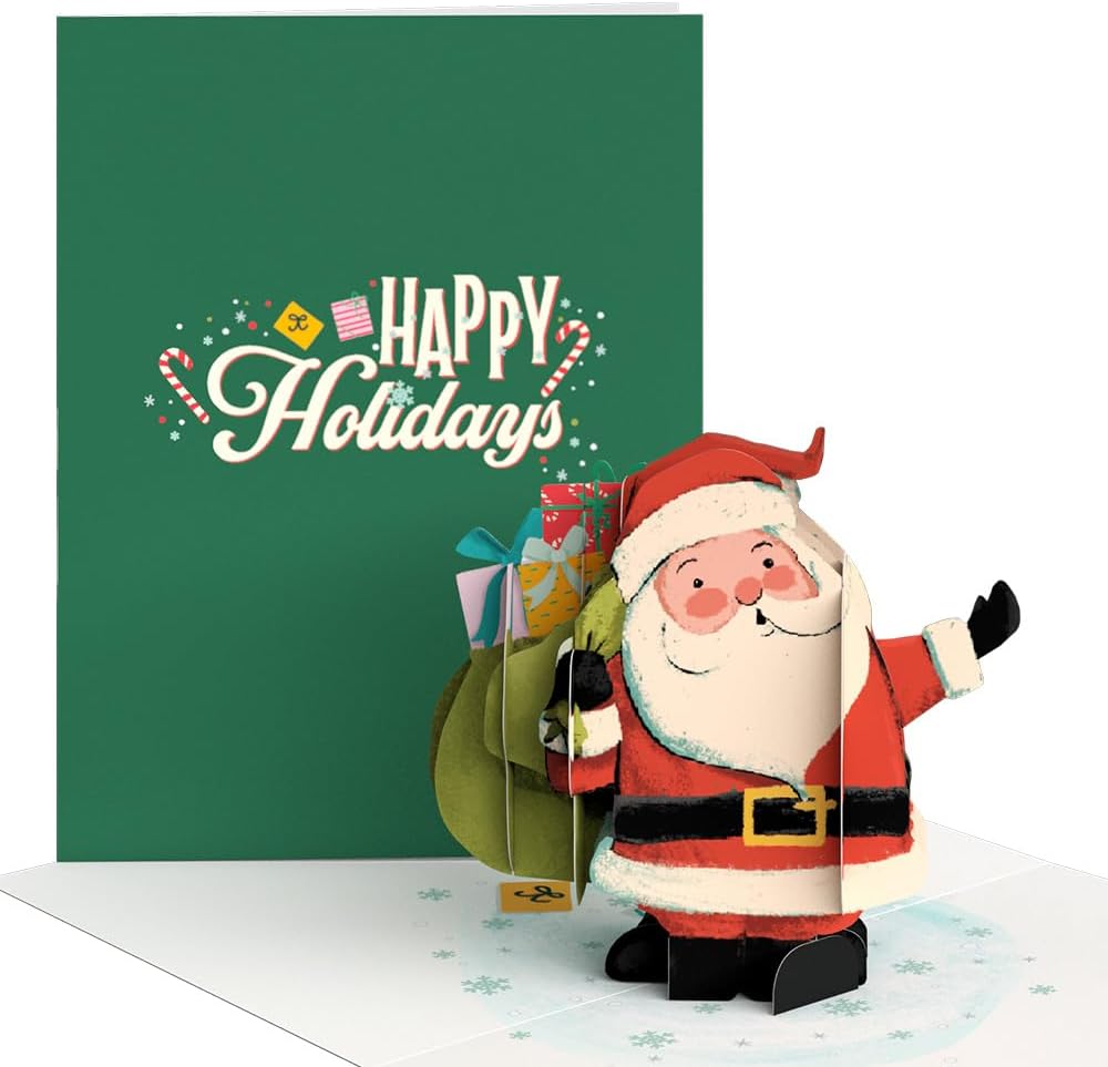 Lovepop Classic Christmas Box Set (Assorted 12-Pack) Pop-Up Card for Her and Him - 3D Holiday Greeting Cards for Boys, Girls, Men, Women - 4.5" x 5.9" Paperpop Card - Envelope Included