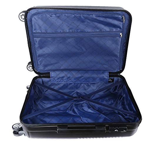 Image of Phantom Black 55 cms ABS Hard Cabin 4 Wheels Trolley Bag Luggage