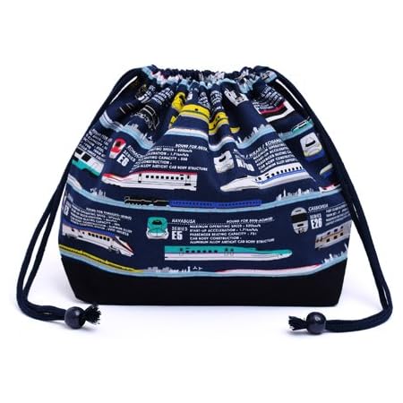 Amazon Co Jp 巾着 中 お弁当入れ お弁当袋 Jr公認 出発進行スーパーエクスプレス N ホーム キッチン