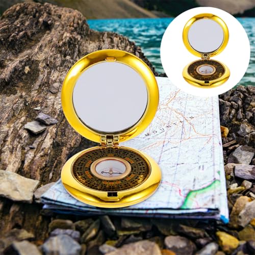 Brújula Feng Shui de plástico portátil impermeable de 2 pulgadas miniatura 7