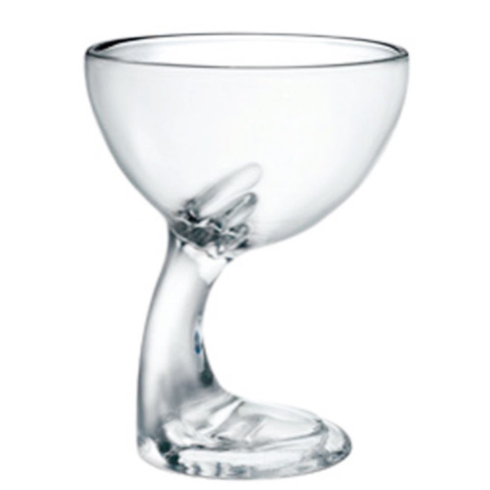 Creative Angel Wings Glass Ice Cream Bowls Pudding Salad Bowl Transparent Cup