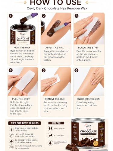Image of Wax Heater, Roller Heater Machine Hair Removal Warmer Refill Cartridge Wax Strips With Wipes Waxing kit for Women WaxRoll on Heater (Wax, Chocolate 550 combo)