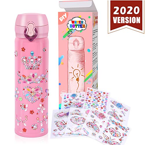YOFUN Create Your Water Bottle with Tons of Rhinestone Gem Stickers - Craft