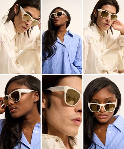 Blackburn Italian-Crafted, Trendy Square Sunglasses for Men Women, Fashionable Wayfarer Inspired Shades UV400 Protection3