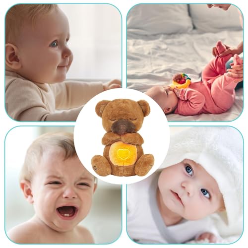 Soothing Plush Toy, Breathing Sleep Doll, Calming Music Stuffed Animal, Skin-Friendly Comforting for Children, Babies, Boys, Girls, Friends, Family, 11.81 Inches, 265g, Velvet - Image 6