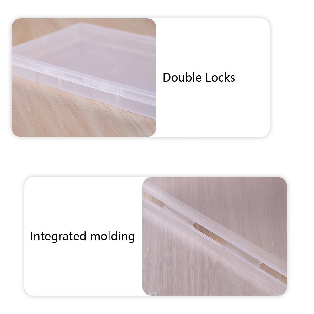 Amazon.co.jp: Paialco B5 透明プラスチック収納ボックス 7 x 10インチ