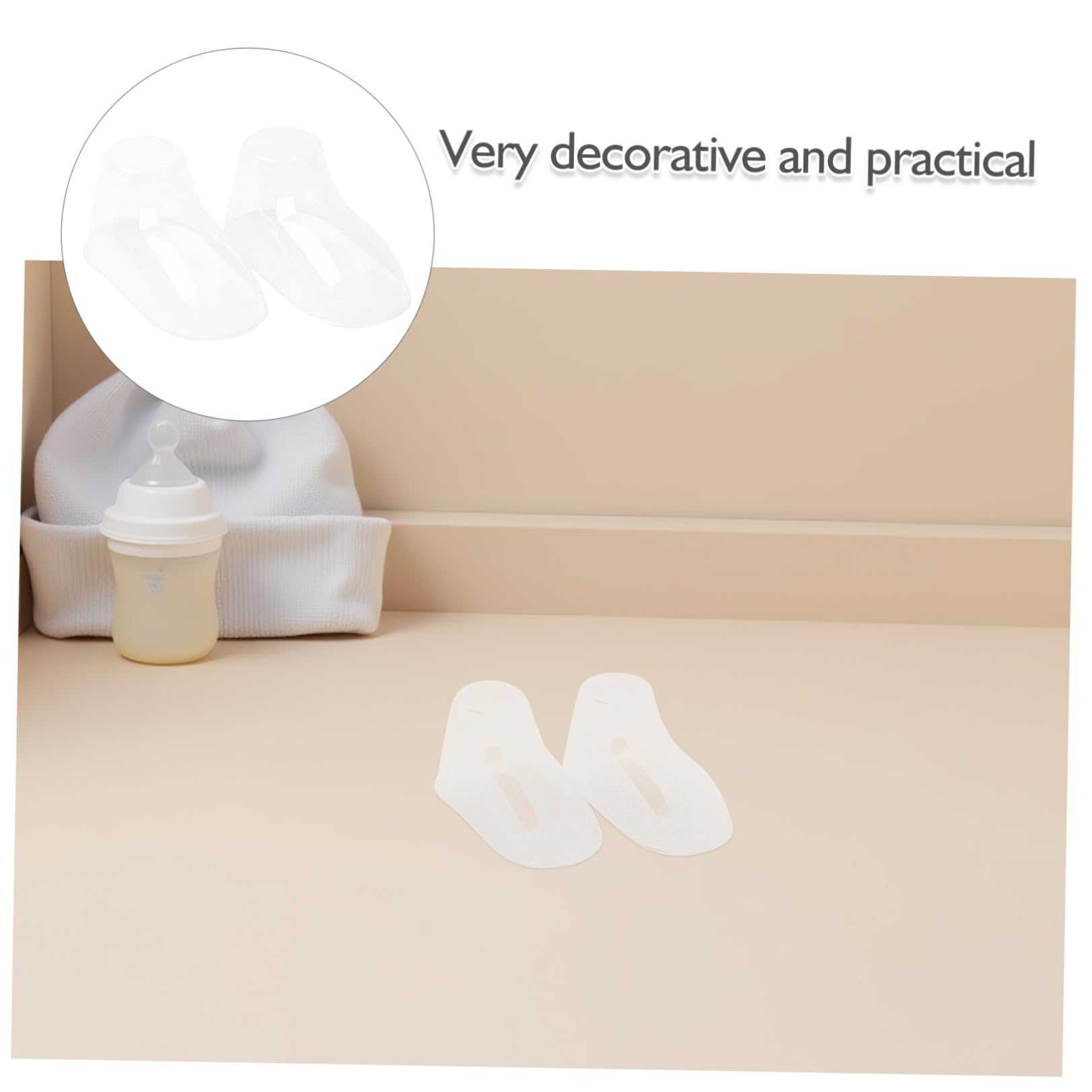 LIFKOME 100 Stück Babyfüße Schuhspanner aus Pvc Stabiler Durchsichtiger Präsentationsständer zur Formgebung von Babysocken und Babyschuhen für Kleinkinder
