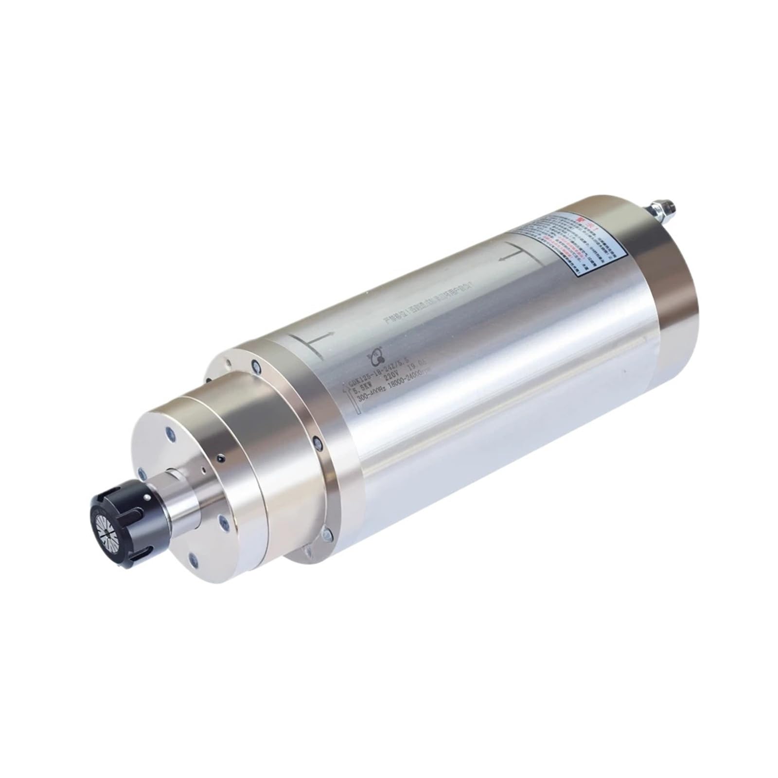 5.5kW Water-Cooled Spindle 220V/380V 125mm ER25 for CNC Metal Milling Router(220v)