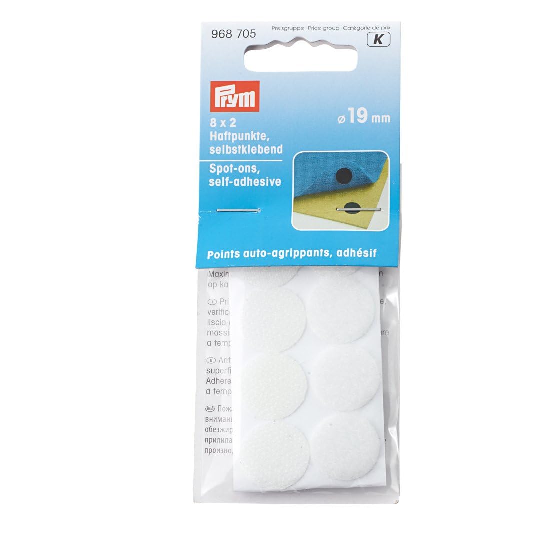 Prym Spot-ons self-Adhesive White, Polyamide: 100%, one Size