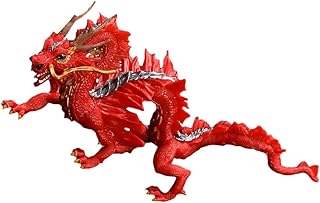 TOYANDONA 1 Peça Decoração De Brinquedo De Dragão Vermelho Decoração De Dragão Chinês Figura De Dragão Estatuetas De Dragão Brinquedos Crianças Modelo De Dragão Brinquedo Sorte Chinesa