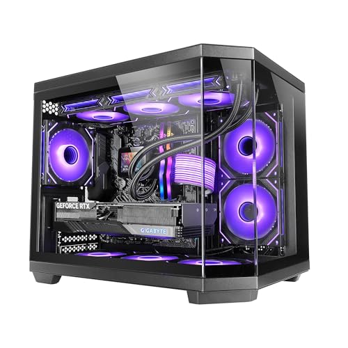 Mars Gaming MC-3TCOREM, Caja Gaming Custom Micro-ATX, Triple Ventana Cristal Templado, Diseño Cámara Dual Lateral, Soporte Refrigeración Líquida 360mm, Gestión Cableado, PC Minitorre, USB-C, Negro