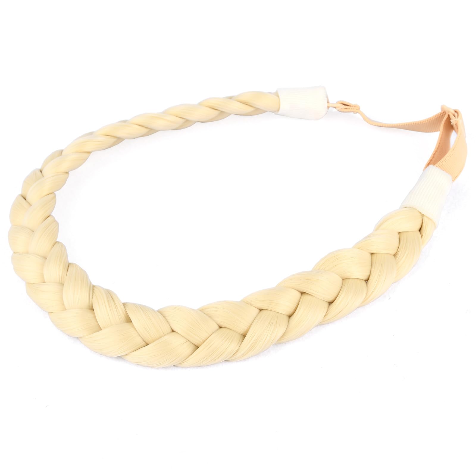 DIGUAN Synthetic Hair Braided Headband Classic Chunky Wide Plaited Braids Elastic Stretch Hairpiece Women Girl Beauty accessory, 55g aHairBeauty 613 (