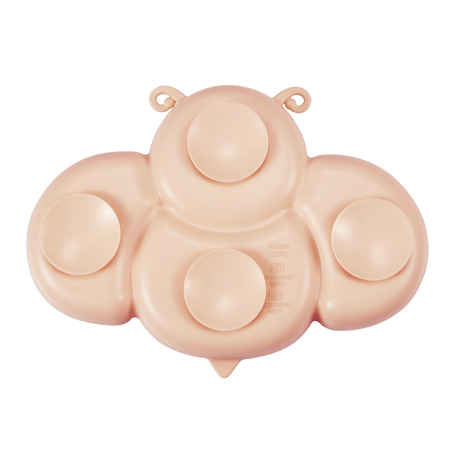 PandaEar Piatto di aspirazione in silicone per bambini bambini con 4 cucchiai auto-alimentazione