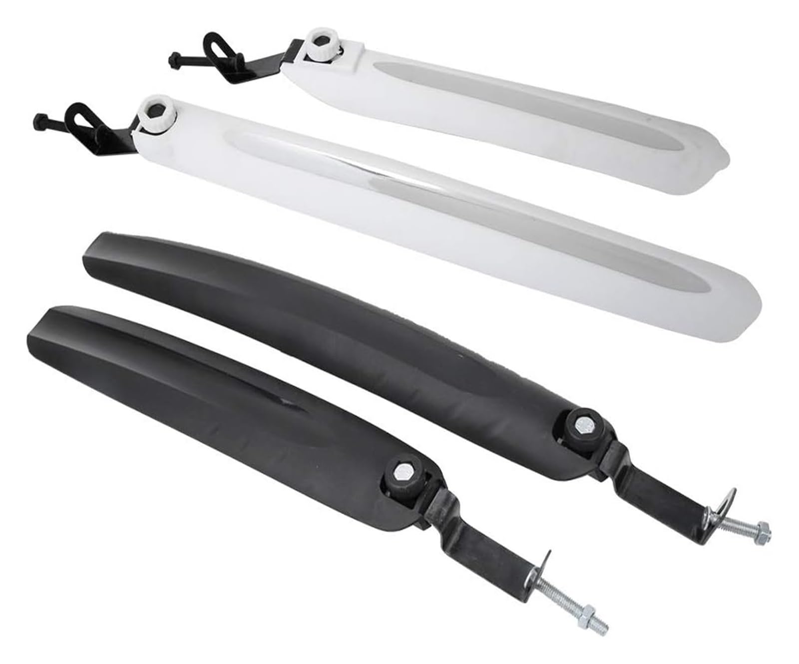 Błotnik Rowerowy, Błotnik Rowerowy, Zdejmowane Błotniki, Szybkozłączki, Części Rowerowe, Akcesoria, Błotniki Przednie I Tylne, Rower Górski, Szosowy/White