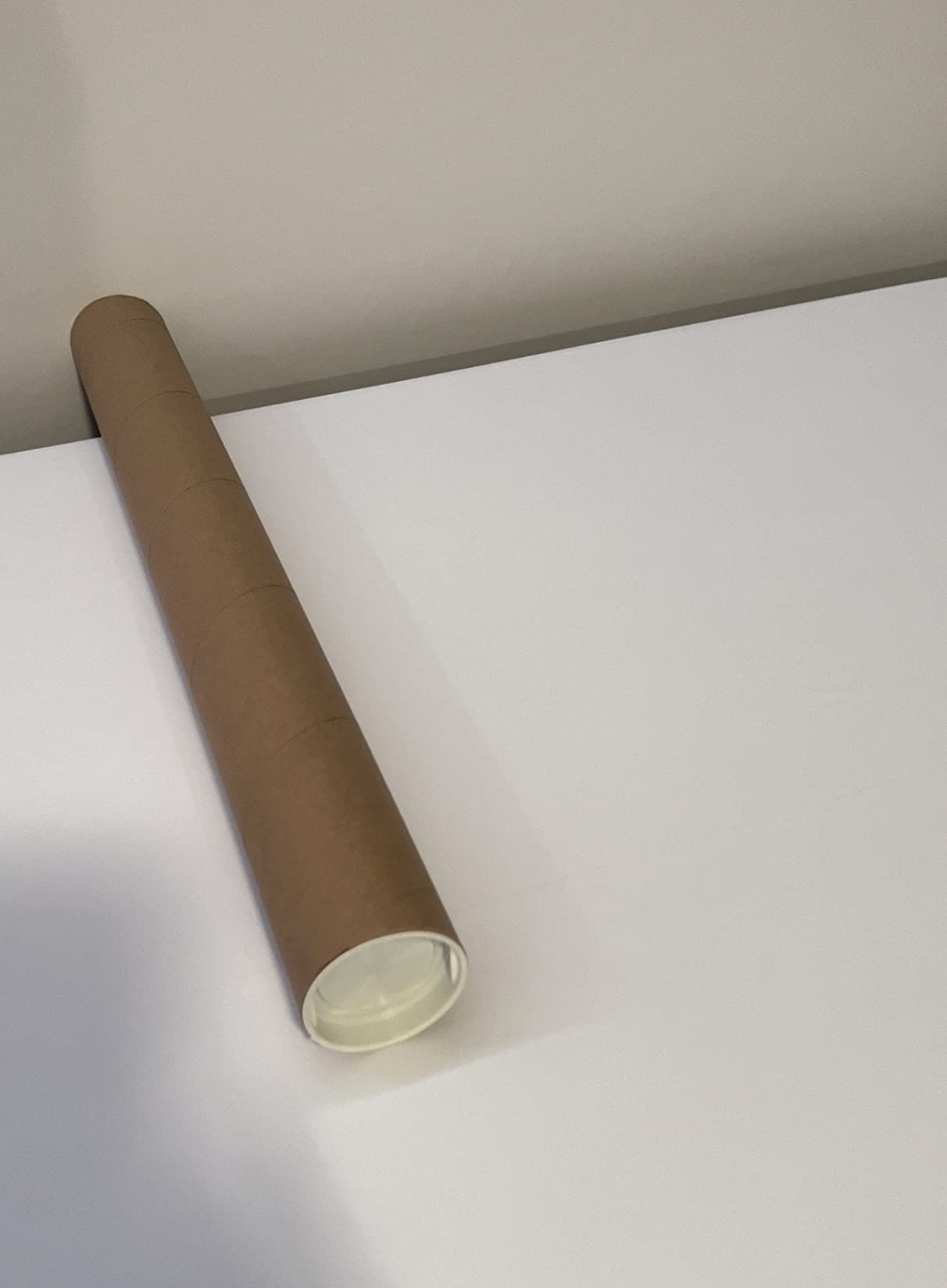 Mailing Tubes With Caps 2x18 Inch 12-Pack - Kraft Cardboard Shipping Tubes For Posters & Art