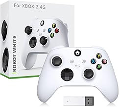 Wireless Game Controller for XBOX Serise X/S Gamepad Controller with 2.4G Wireless Receiver, Anti-skid Rocker Gaming Handle for PC Gamepad Accessories (White)