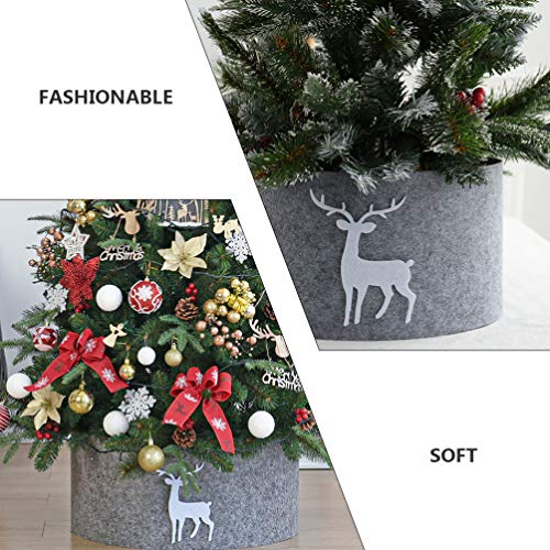 NUOBESTY Saia para árvore de Natal, saias de árvore, cestas tecidas, tapete protetor de chão para ár