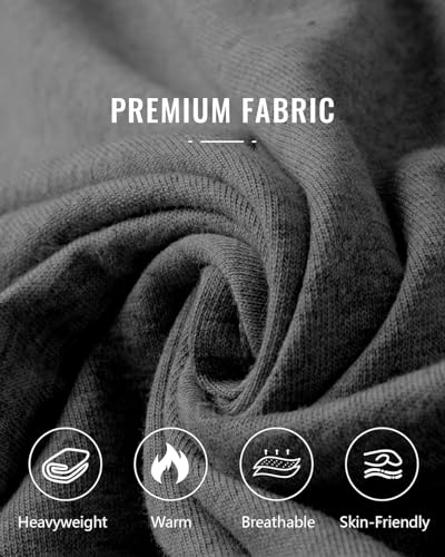 Image of Men's Baggy Sweatpants Wide Leg Fleece Lounge Joggers with Deep Pockets | Soft 65% poly 35% cotton stretch blend, outer drawstring, open bottom, relaxed fit for gym, travel, errands and daily wear