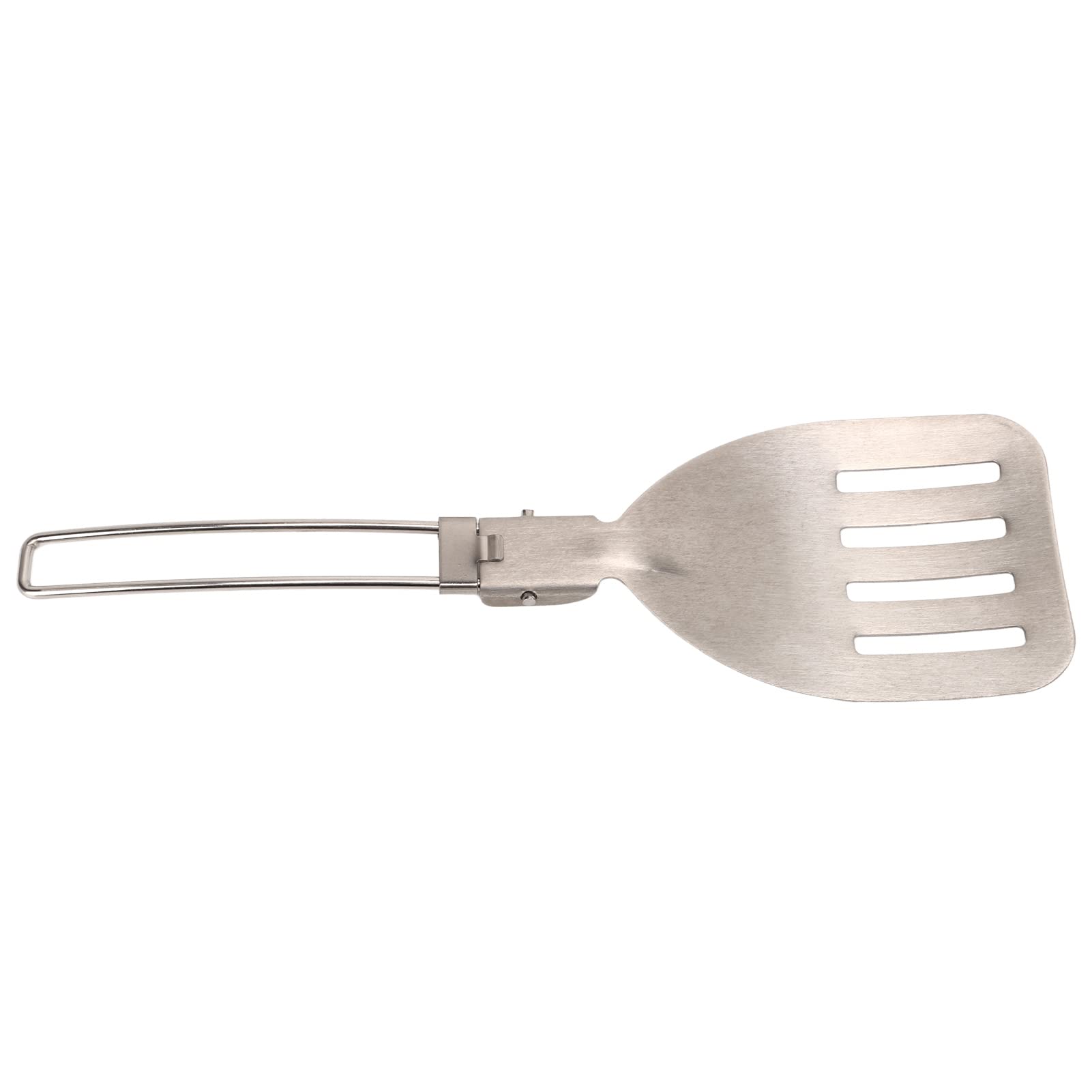 Qcwwy Folding Spatula Cookware Design Folding Camping Spatula with Foldable Handle for Outdoor Camping Cooking Picnic BBQ 304 Stainless Steel Locking Mountaineering