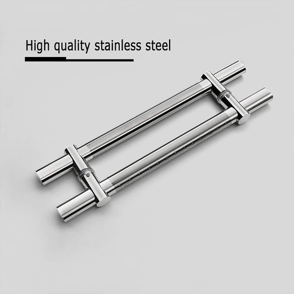 Door Handles,Heavy-Duty Stainless Steel Glass Door Push-Pull Handles Barn Door Wooden Door Handle Hardware,3 Lengths (Size : 800x500mm)