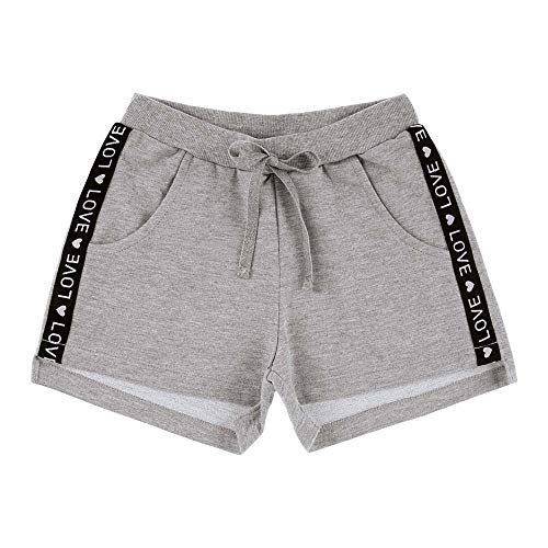 Short Mescla Cinza Infantil Menina Moletinho 39310-567 Short Cinza Infantil Menina Moletinho Ref:393