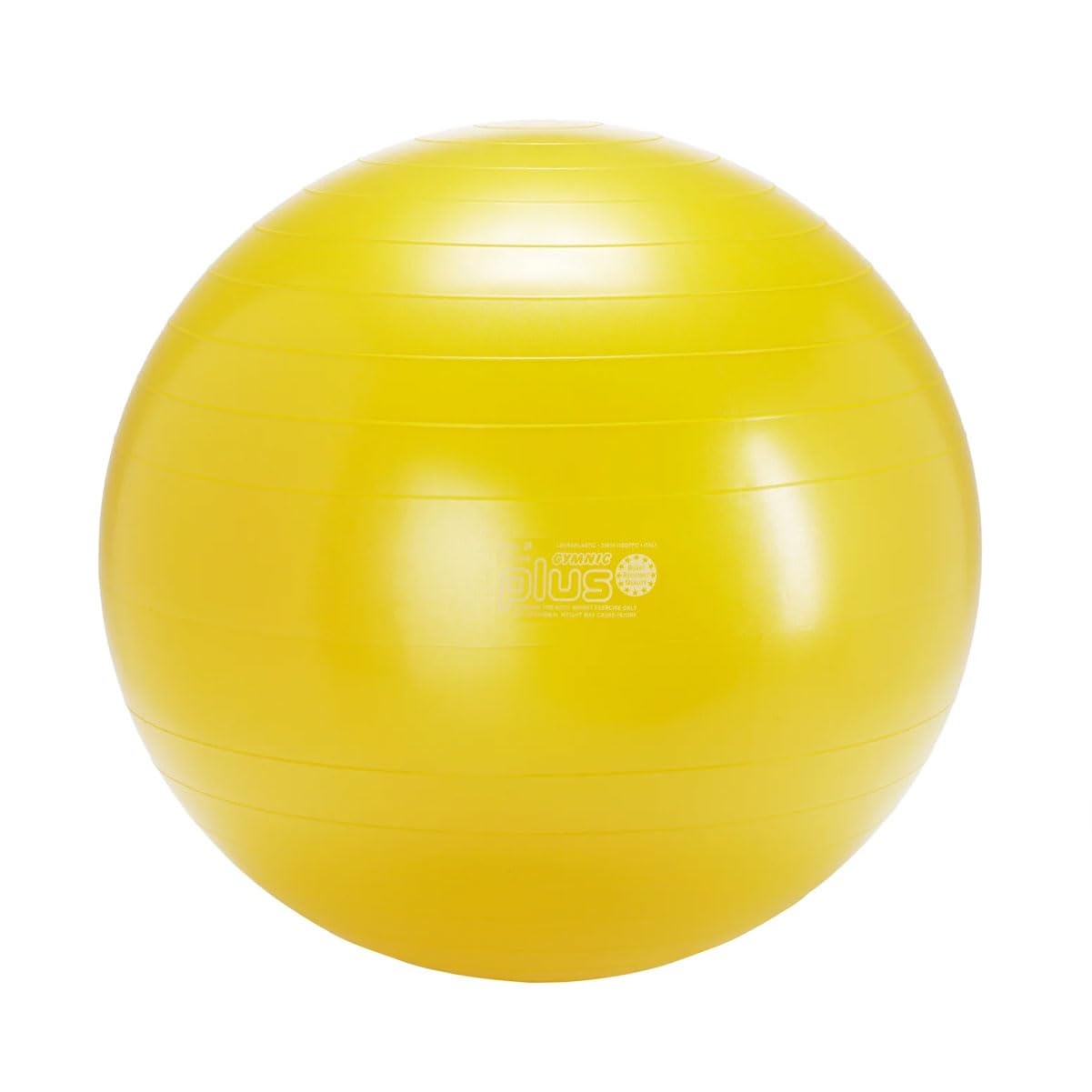 GYMNIC Plus Fit-Ball Ball diameter 75 cm yellow for physiotherapy fitness and rehabilitation