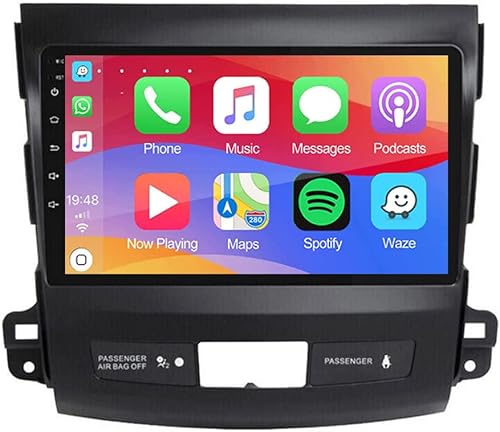 Estéreo de coche para Carplay Mitsubishi Outlander Radio 2006-2012 2 GB 32 GB con pantalla táctil IPS de 9 pulgadas, navegación GPS para unidad