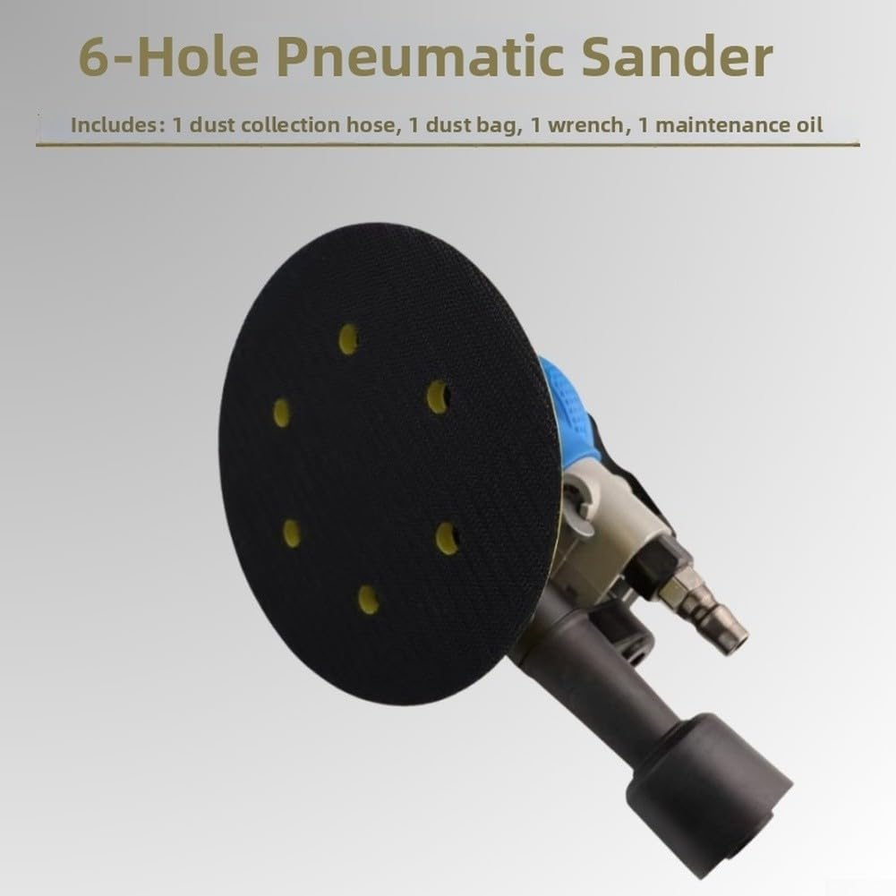 Lucidatrice pneumatica per auto, 12.000 giri/min, senza polvere (15,2 cm)