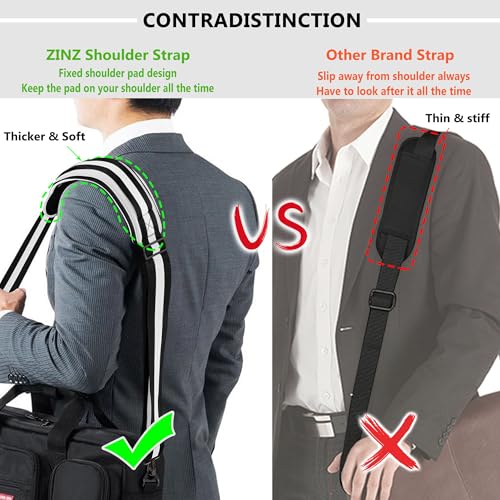 Image of ZINZ Bag Shoulder Strap, Padded Adjustable Shoulder Strap Replacement