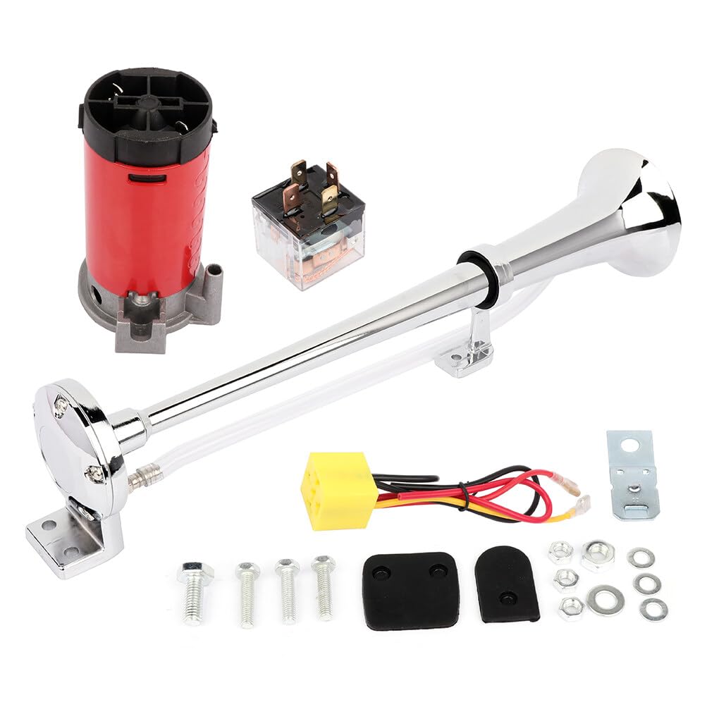 INEEDUP Train Truck Horn Air Tank Car Horn Tank 12V Vehicles Lorrys Trains Boats Vans Kit Trucks?Cars?Ships