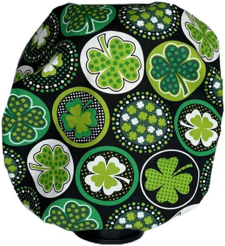 Bouffant Scrub Hat Four Leaf Clover