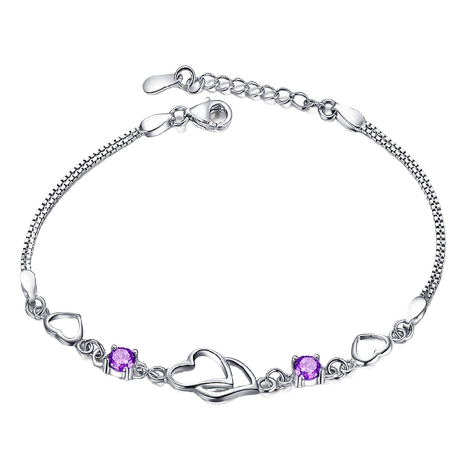 Lolvmvchi Black Frid Warehouse Clearance 925 Sterling Silver Bracelet for Women Deals 2024 Early Deals 2024 Deals Deals 2024 Kids Deals of The Day