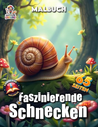 Faszinierende Schnecken - Malbuch: Die wunderbare Welt der Schnecken ? 65 kunstvolle Seiten zum Ausmalen und Staunen! (Professor