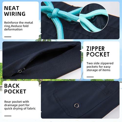 FT FENTENG Mens Swim Trunks with Compression Liner 7" Board Shorts with Zipper Pockets 2 in 1 Quick Dry Bathing Suits3