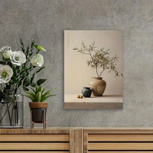 Tableau sur toile vintage pour salon chaleureux style campagne chic