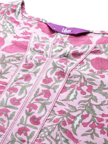 Image of Libas Printed Cotton Straight Kurti for Women