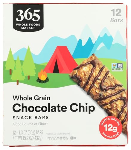 365 by Whole Foods Market, Kids Whole Grain Chocolate Chip Bars, 12 Count, 15.24 Ounce