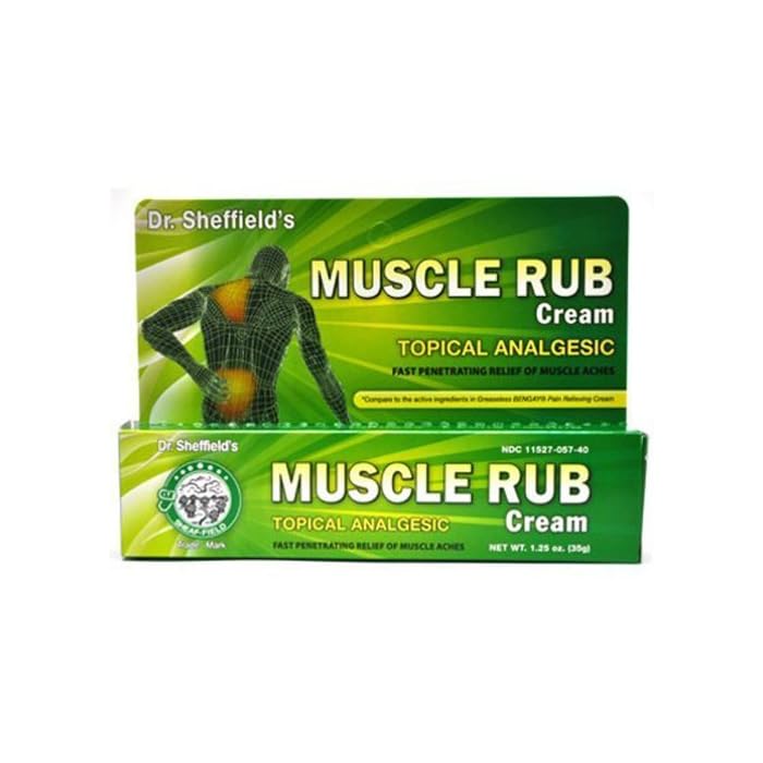 Buy Dr. Sheffield's Muscle Rub Cream Topical Analgesic 1.25 Oz by Dr