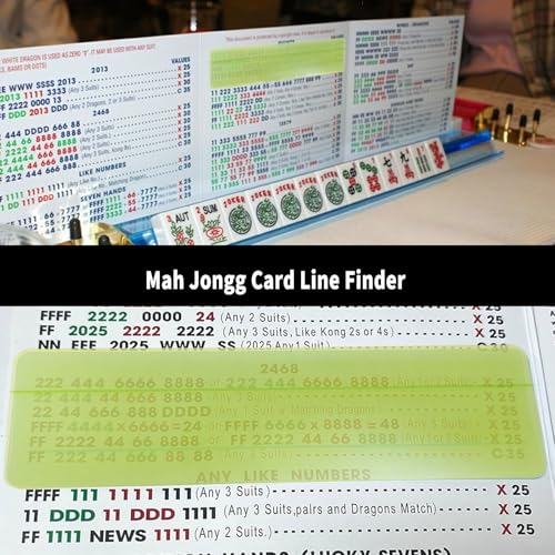 Kit de 4 Guías para Mahjong para localizar líneas miniatura 4