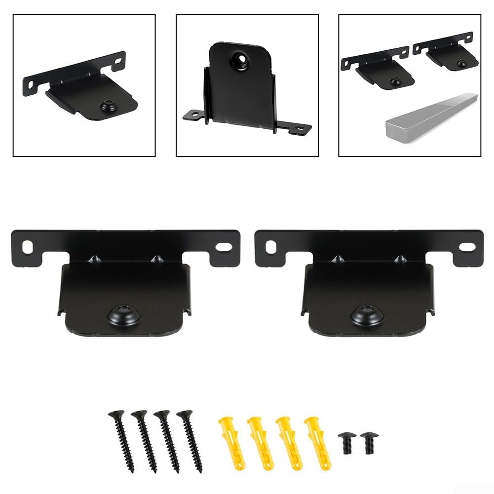 Wytrzymały uchwyt na soundbar stalowy 10 x 15 cm stabilny dla wytrzymałego