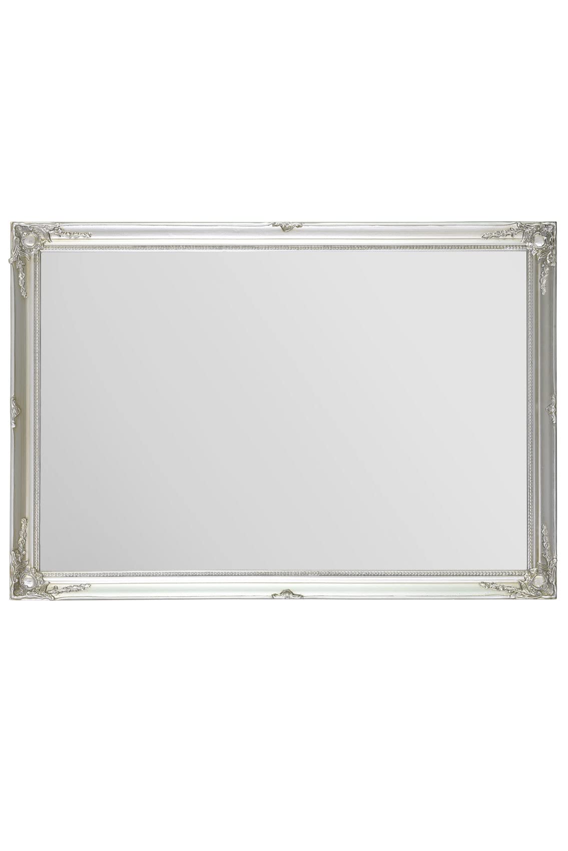 FRAMES BY POST Neue große Shabby Chic Stil Swept abgeschrägten Wandspiegel Wandspiegel/Hall – Preis inklusive Lieferung, 86,4 x 61 cm Silber