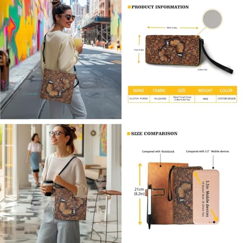 Leather Purses for Women Crossbody Purse Set Large Satchel Purse Bucket Tote Bag with PU Wallet2