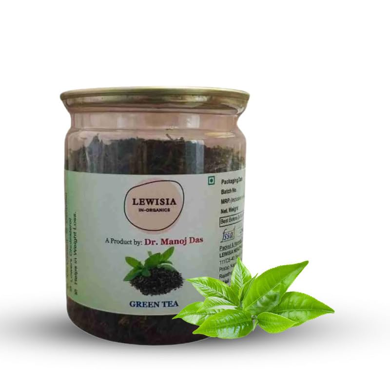 Lewisia Inorganics Green Tea Leaves 80g Pack I All Natural Flavour I Zero Calories I Improves Metabolism & Reduces Waist I (B0CH33DPWG) Amazon Price History, Amazon Price Tracker