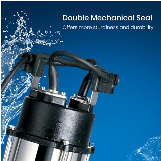 Image of Crompton STPM12 (1PH)-11| 1hp Sewage Sumbersible Dewatering Pump | Anti Rust CED Coating |Dry Run Protection | Less Power Consumption | 12 Months Manufacturer's Warranty