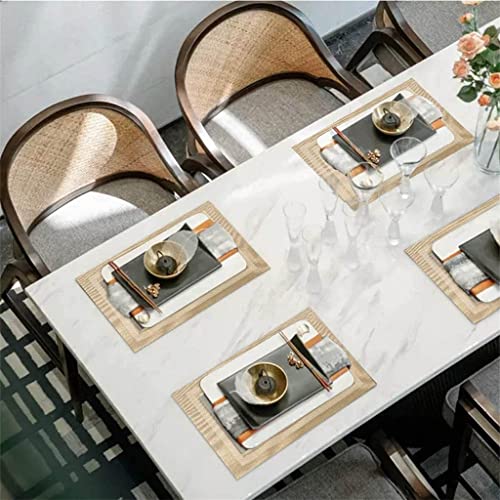 Dessous de table en PVC résistant et raffiné set de table 8 pièces style E - 4