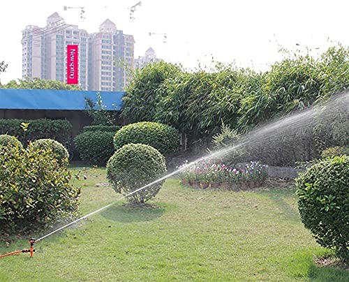 Sprinkler, roterende sprinkler, langeafstand pulserende hoofd gazon sprinkler, swing sprinkler, waterbesparing, geschikt… - Afbeelding 8