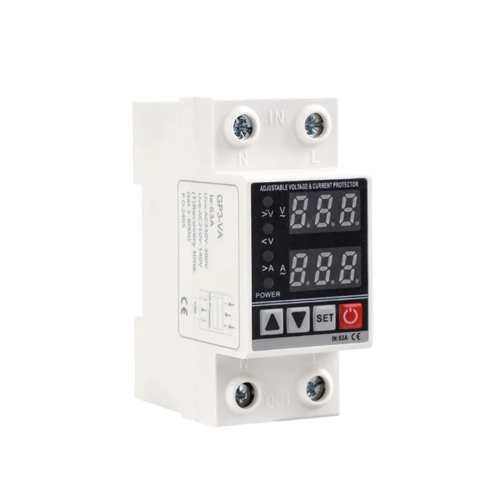 OSHZIKJII Protective Device 40A 63A Voltage Protector 220VAC(63A)