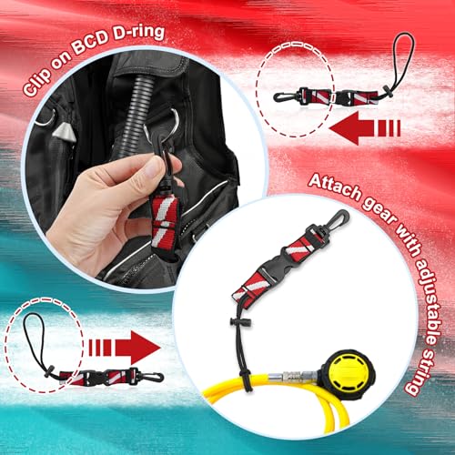 Ovovfany 2Pack Scuba Lanyard Clip thumb #2