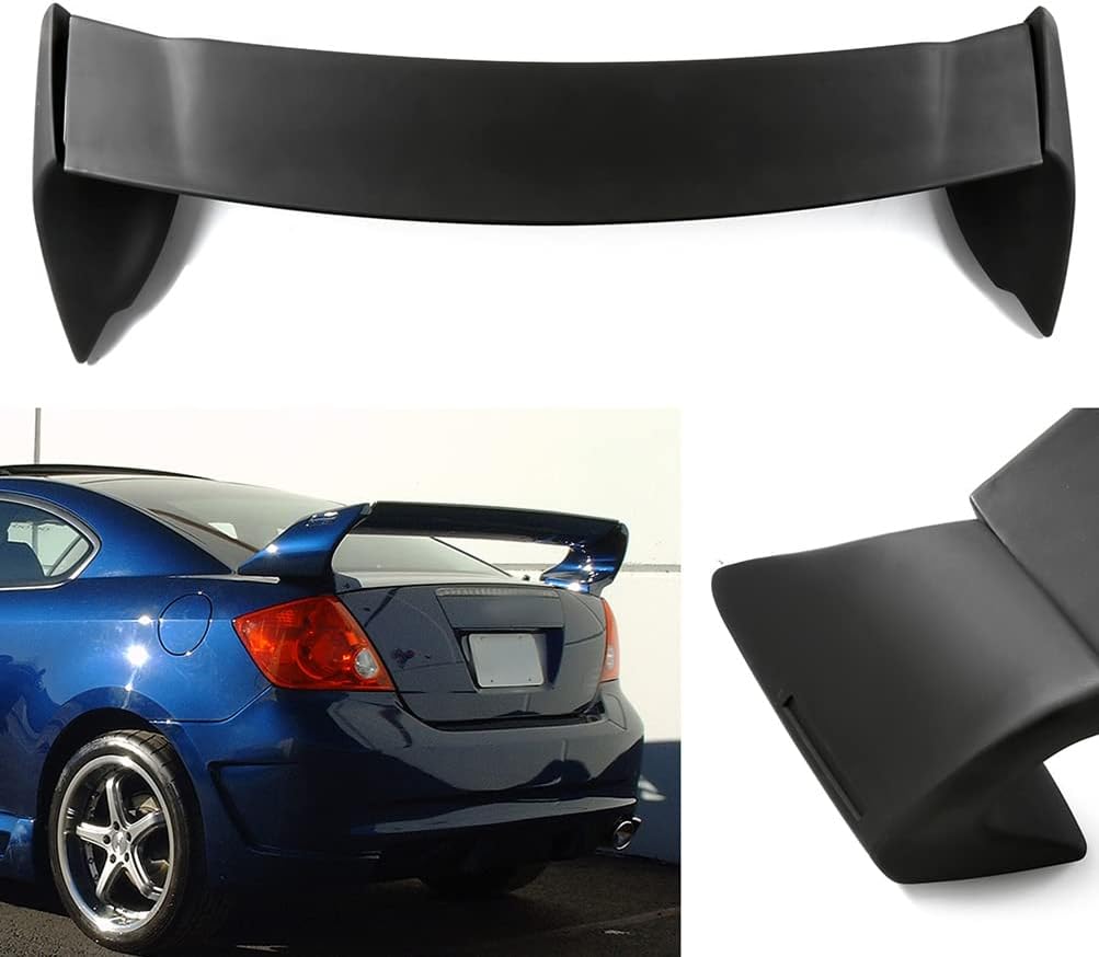 SCITOO Glossy Black Spoiler Wing Body Kit Compatible with 2006-2015 for Honda Civic Sedan 4-Door Rear Trunk Spoiler Wing Splitter Chin Exterior Diffuser