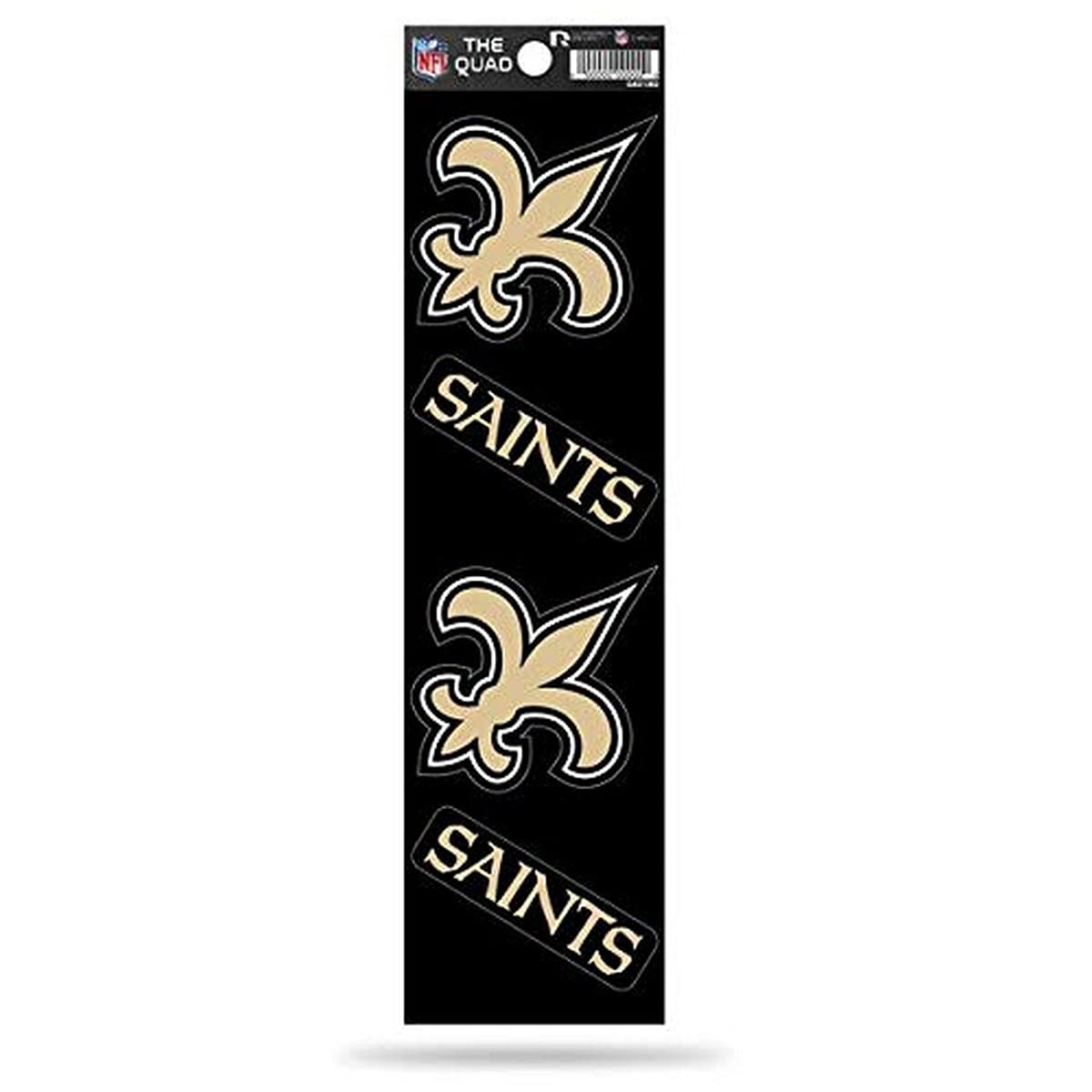 Rico IndustriesNFL Football Quad Decal 3" x 12" Quad Decal - (4) Decals